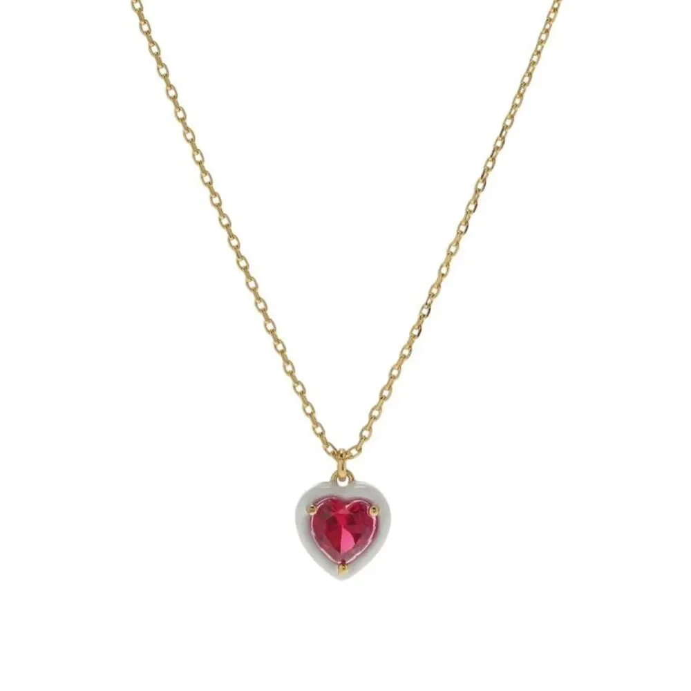 Kate Spade NWT red heart necklace